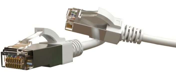 Патч-корд 5м, UTP cat.6a, Hyperline PC-LPT-SFTP-RJ45-RJ45-C6-5M-LSZH-WH, белый