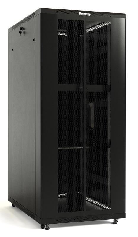 Шкаф серверный Hyperline TTB-4266-DD-RAL9004 42U 600x800мм