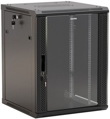 Шкаф серверный Hyperline TWB-0945-GP-RAL9004  9U 600x450мм