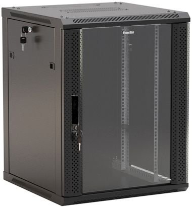 Шкаф серверный Hyperline TWB-1266-GP-RAL9004 12U 600x600мм