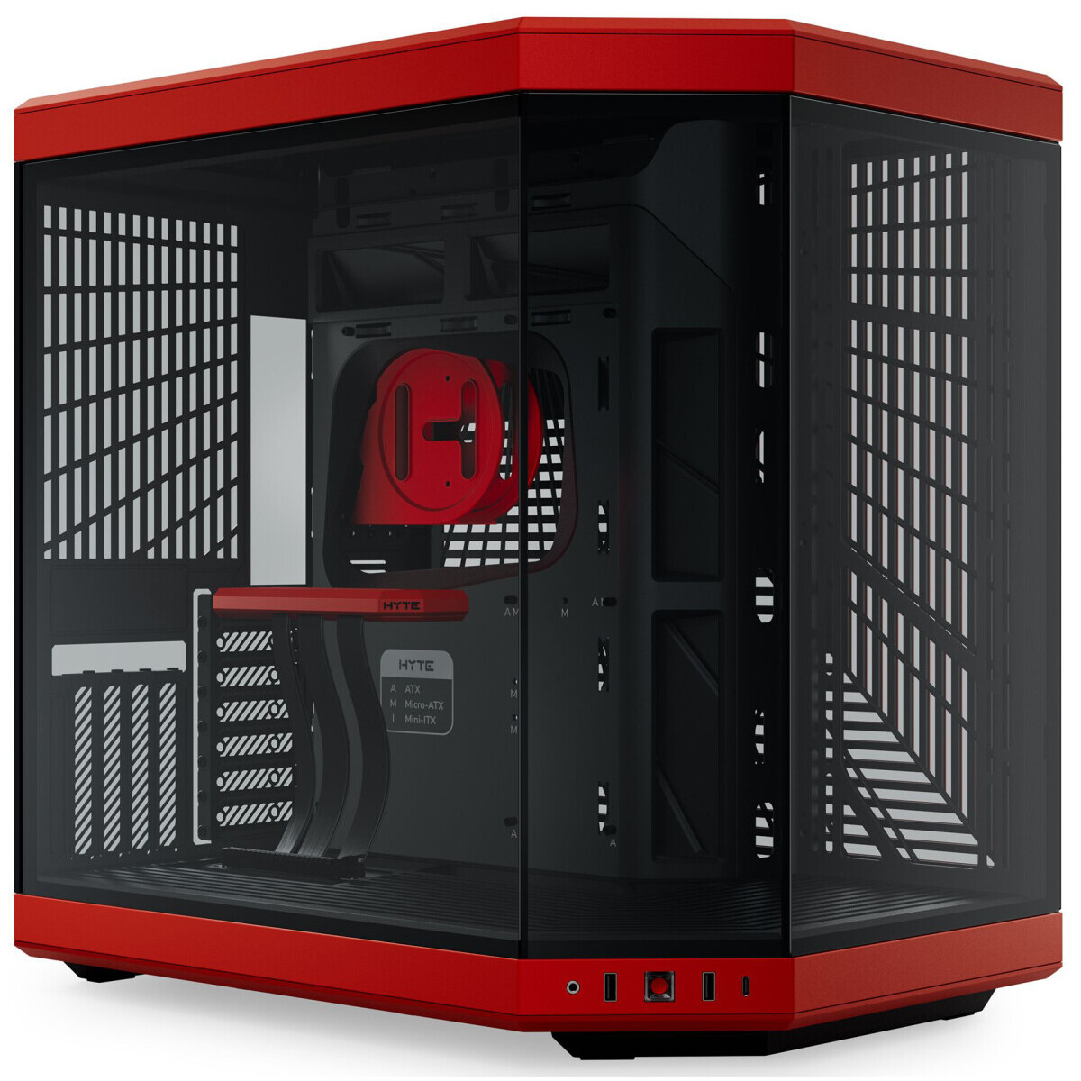 Корпус HYTE Y70 Black Cherry (CS-HYTE-Y70-BR), без БП, E-ATX
