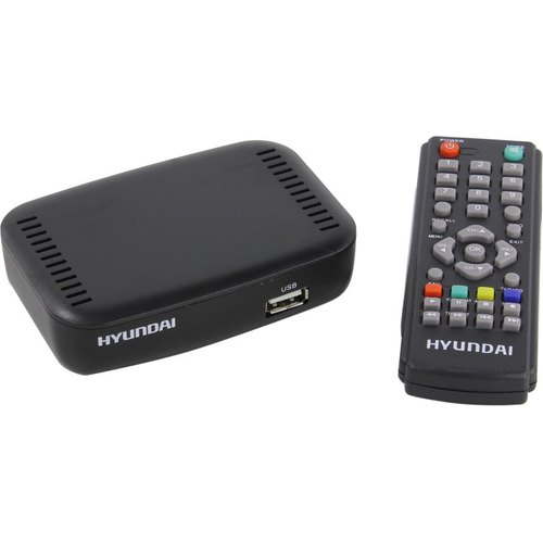 ТВ-приставка Hyundai H-DVB460, черный