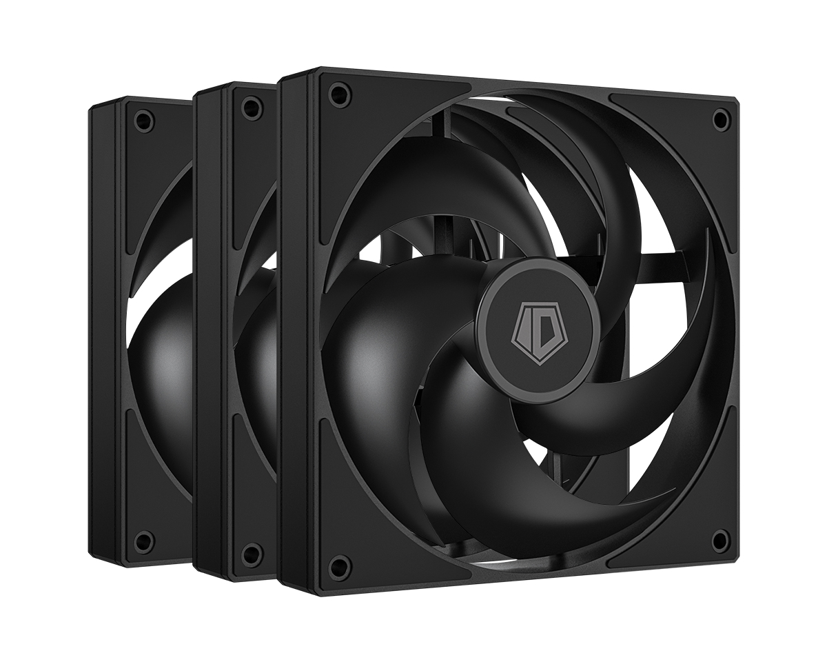 Вентилятор 12x12см ID-Cooling AS-120-K TRIO (3 in 1) Black, 3 шт