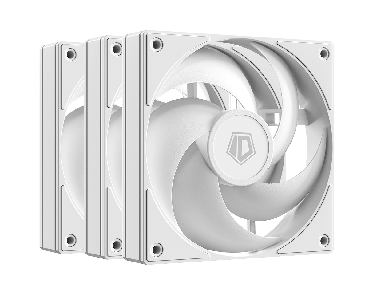 Вентилятор 12x12см ID-Cooling AS-120-W TRIO (3 in 1) White, 3шт