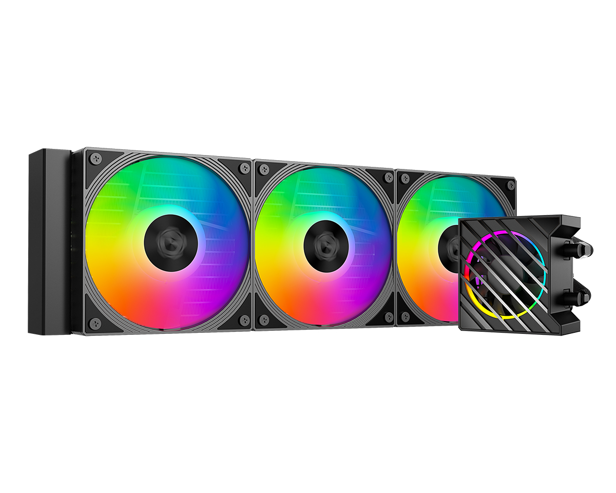 Жидкостное охлаждение ID-Cooling DashFlow 360 XT Pro Black, 350W (LGA1700 Ready)