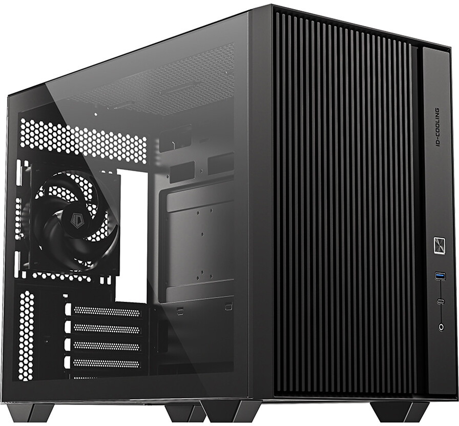 Корпус ID-Cooling FLOW 500 AIR Black, без БП, mATX