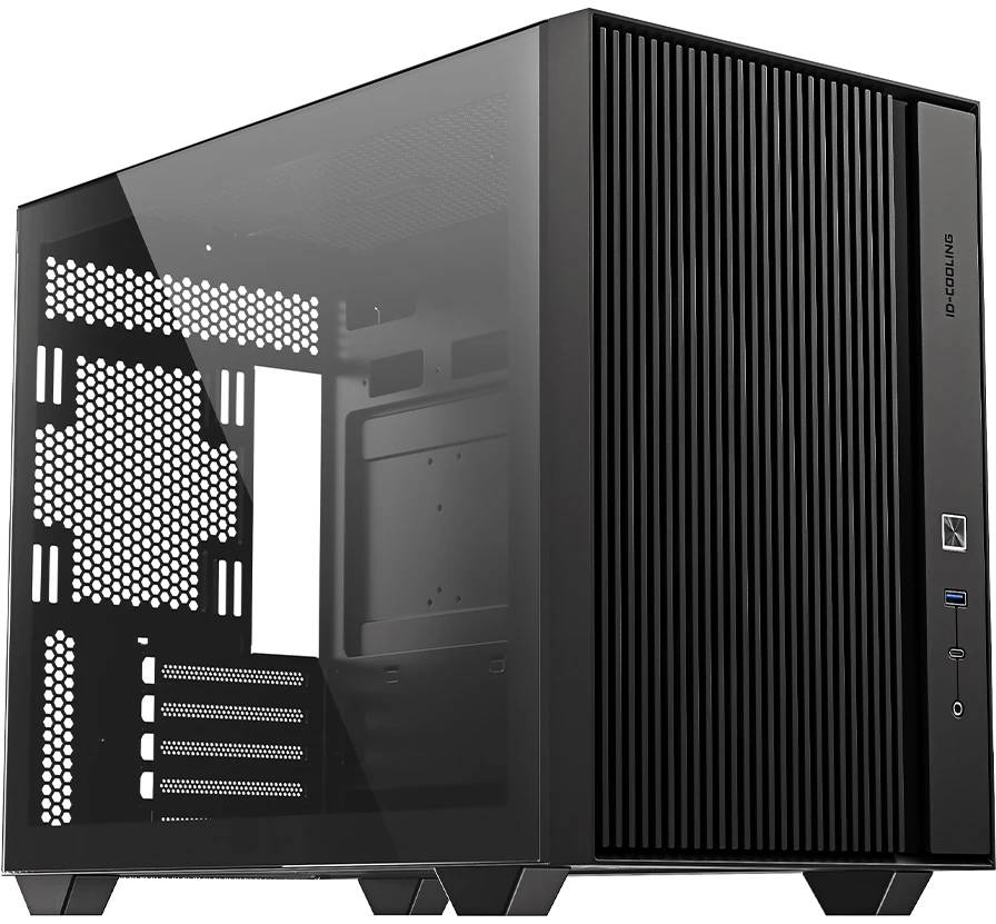 Корпус ID-Cooling FLOW 500 Black, без БП, mATX