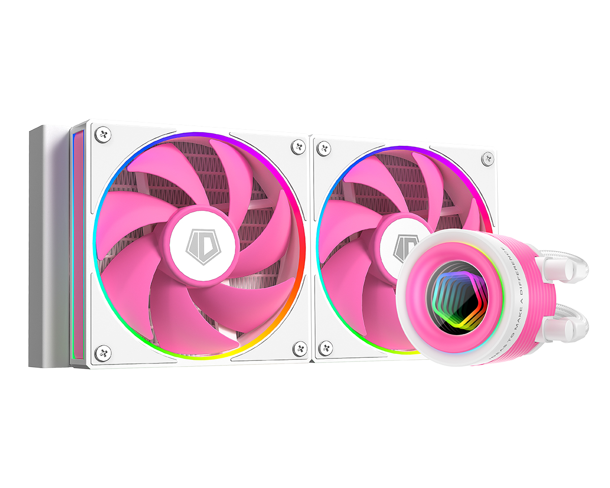 Жидкостное охлаждение ID-Cooling FX240 INFINITY PINK, 300W (LGA1700 Ready)