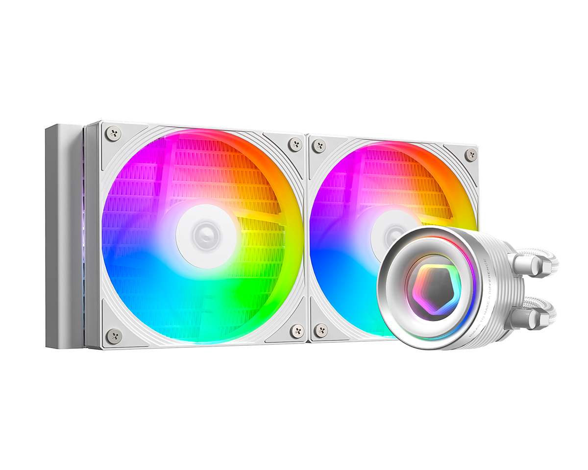 Жидкостное охлаждение ID-Cooling FX240 INFINITY WHITE, 300W (LGA1700 Ready)
