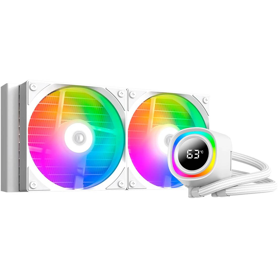 Жидкостное охлаждение ID-Cooling FX240 TD White, 300W (LGA1700 Ready)