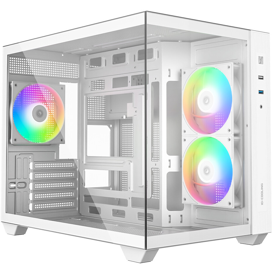 Корпус ID-Cooling VIEW 500 ARGB White, без БП, mATX