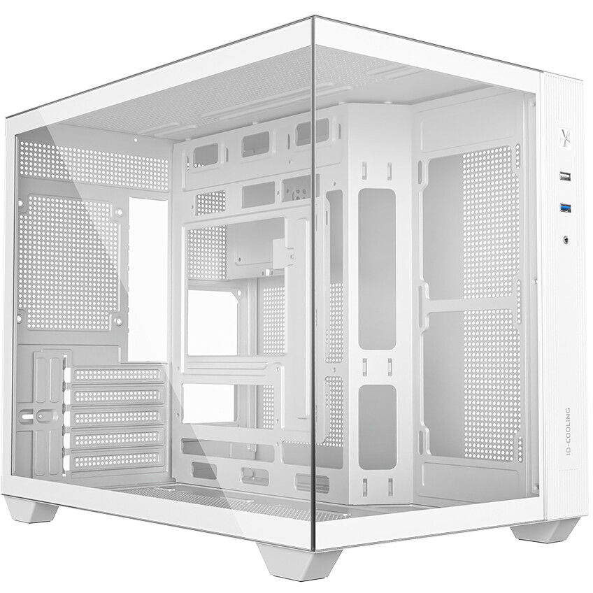 Корпус ID-Cooling VIEW 500 White, без БП, mATX
