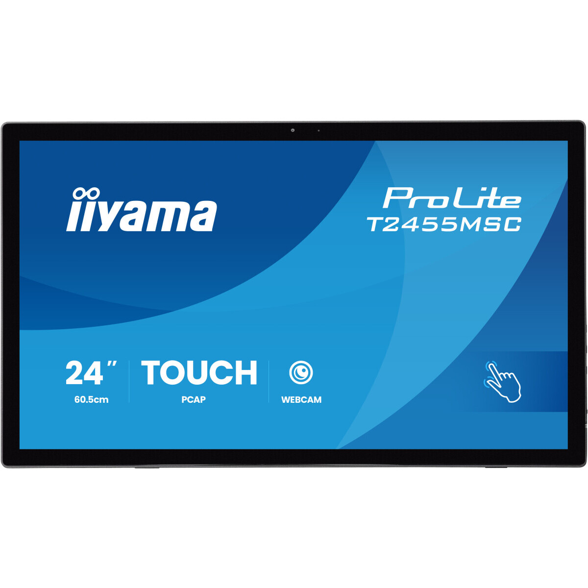 Монитор 23.8" Iiyama ProLite T2455MSC-B2, 1920x1080, IPS Touch, 120Hz, Speakers (HDMI, DP)