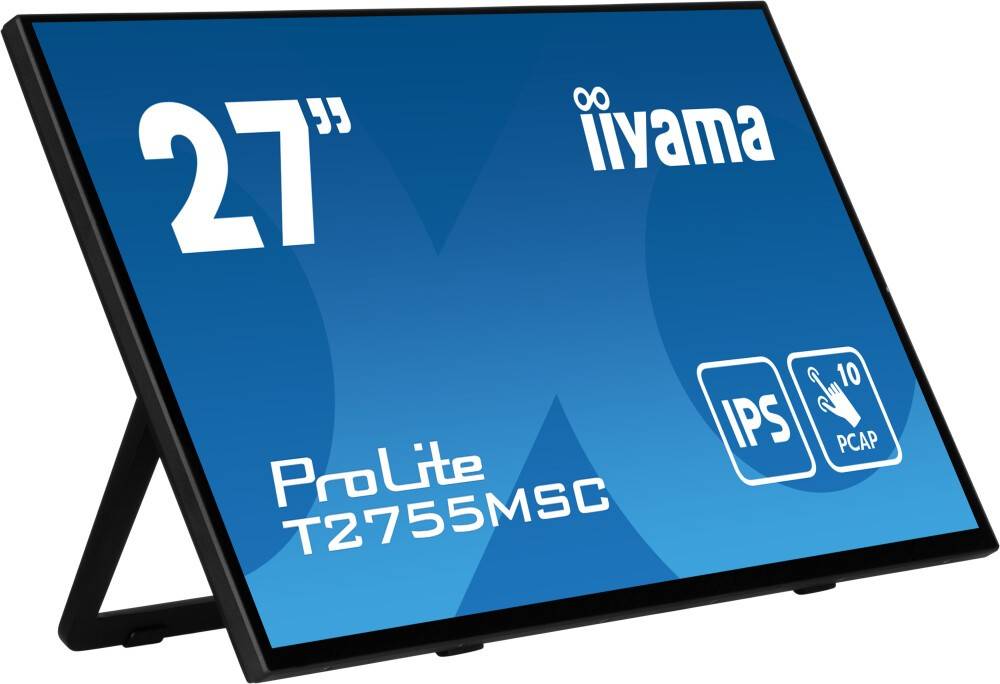 Монитор 27" Iiyama ProLite T2755MSC-B1, 1920x1080, IPS, 60Hz, Speakers (HDMI, DP)