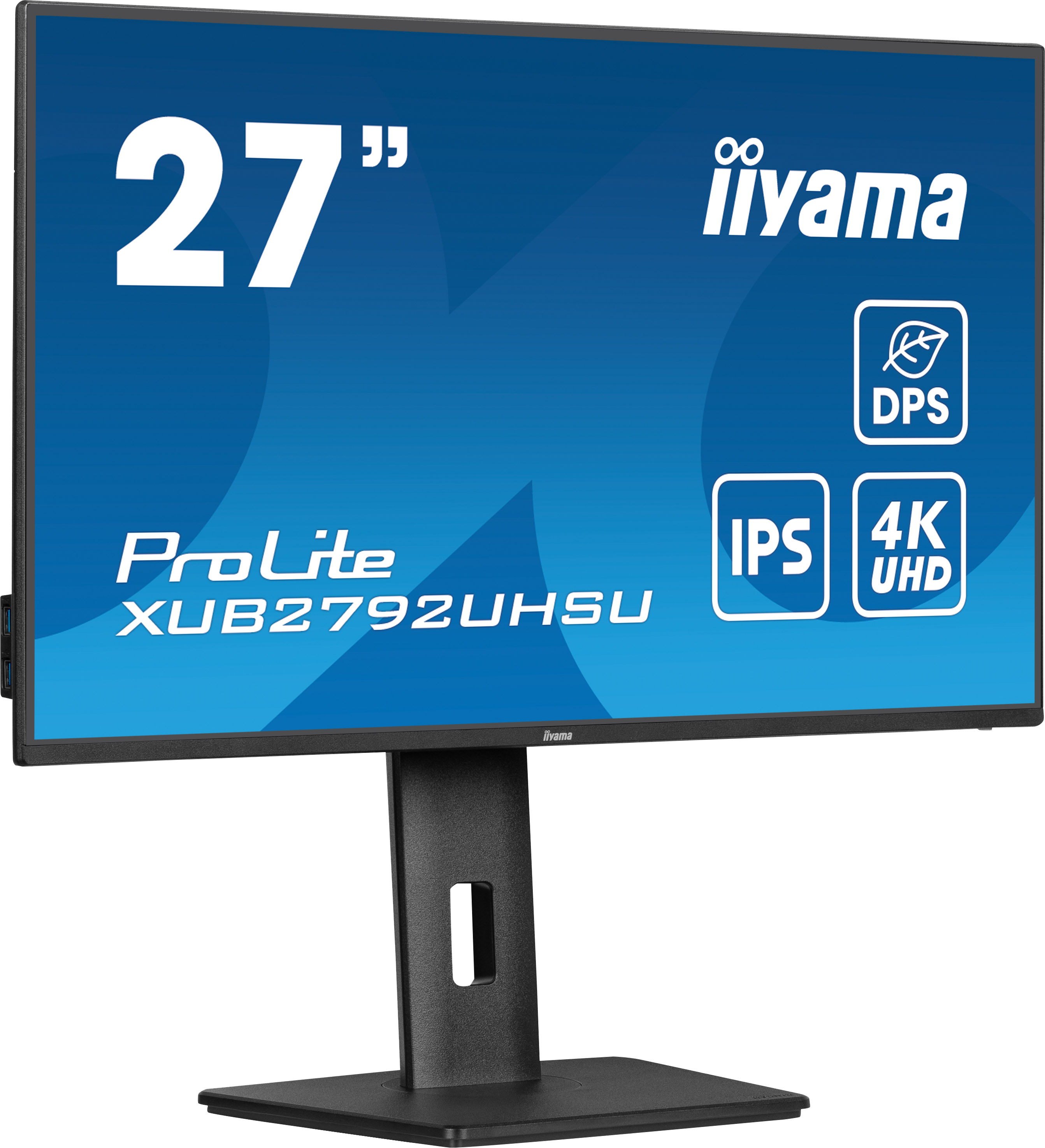 Монитор 27" Iiyama ProLite XUB2792UHSU-B6, 3840x2160, IPS, 60Hz, Speakers (HDMI, DP)