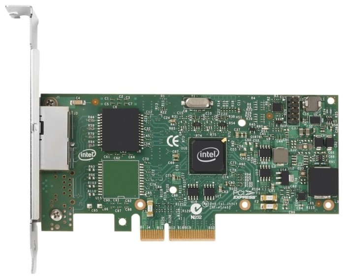Сетевая карта Intel I350T2V2BLK, 1Gbps, PCI-Ex1