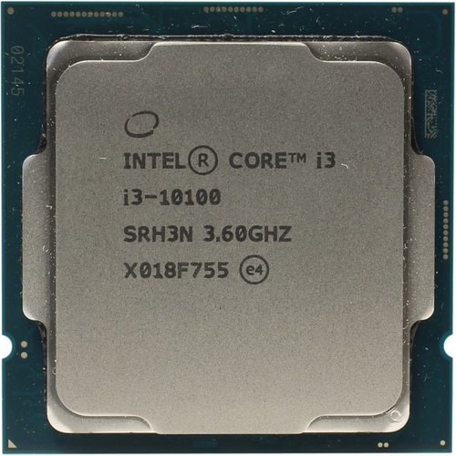 Процессор Intel Core i3-10100, 3.6GHz, LGA1200, 4 cores, SVGA, OEM