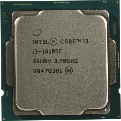 Процессор Intel Core i3-10105F, 3.7GHz, LGA1200, 4 cores, OEM