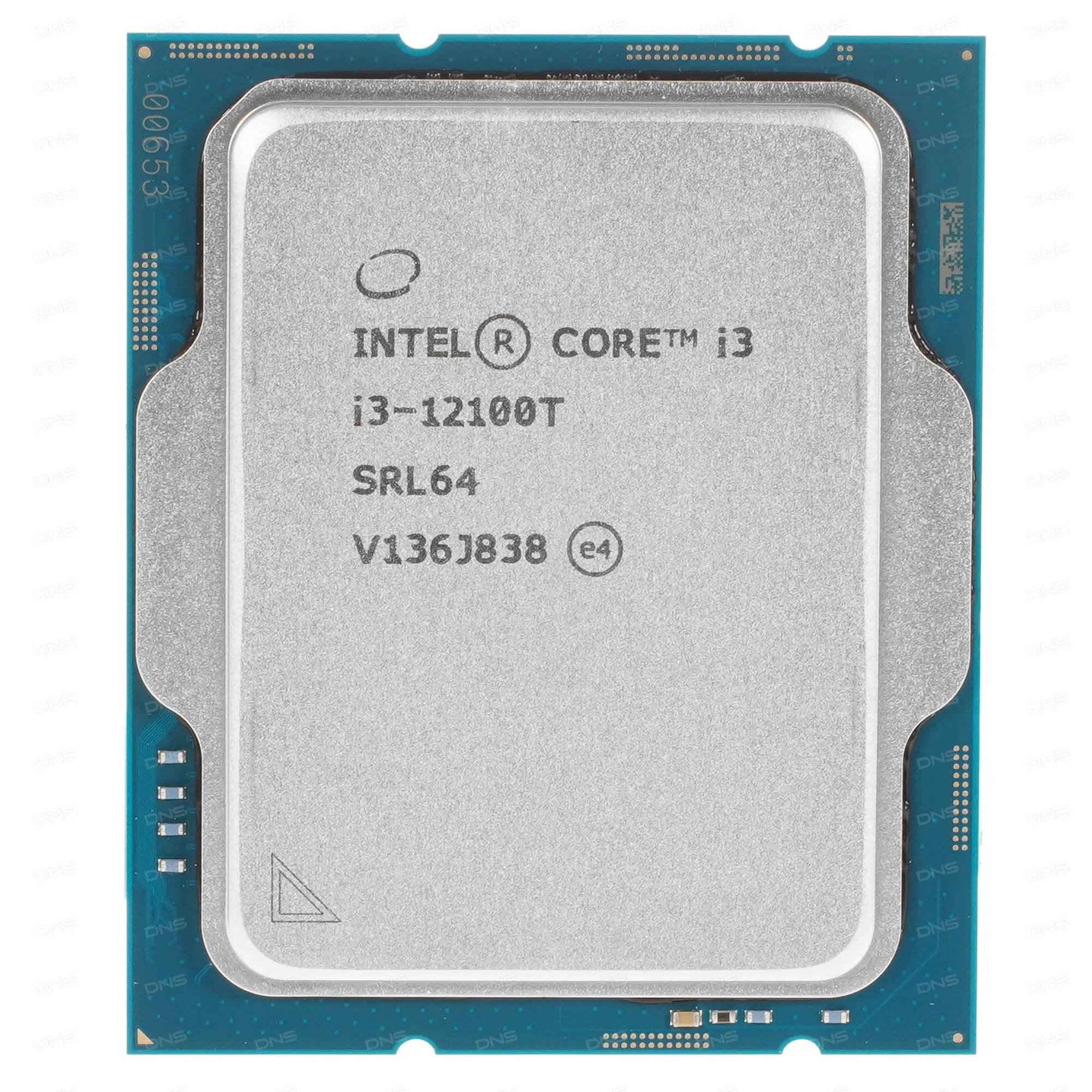 Процессор Intel Core i3-12100T, 2.2GHz, LGA1700, 4 cores, SVGA, OEM