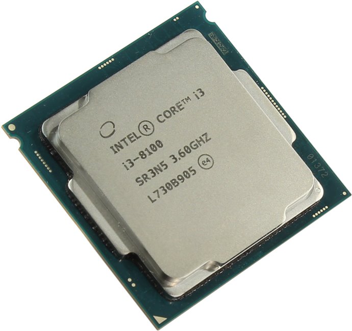 Процессор Intel Core i3-8100, 3.6GHz, LGA1151 v2, 4 cores, SVGA, OEM