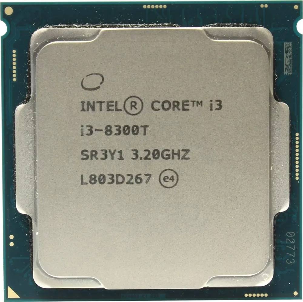 Процессор Intel Core i3-8300T, 3.2GHz, LGA1151 v2, 4 cores, SVGA