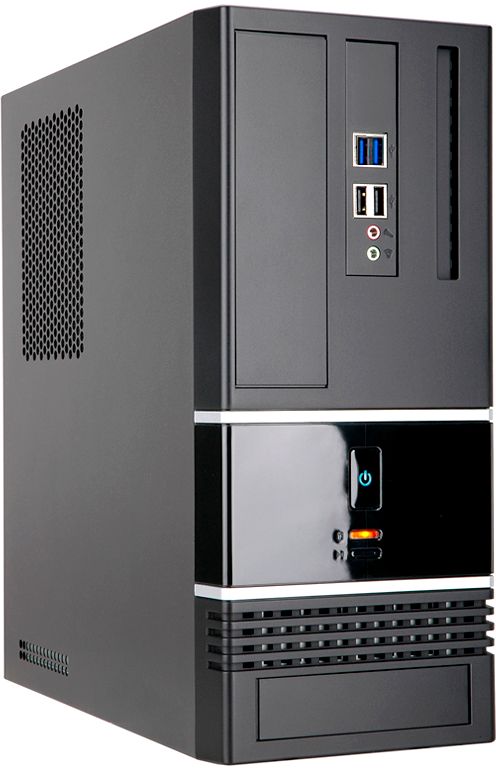 Корпус InWin BK623BL, черный, 400Вт, mATX