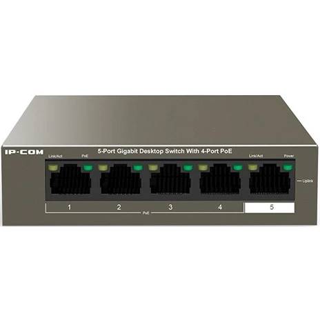 Коммутатор IP-Com G1105P-4-63W, 5xLAN 1Gbps, PoE