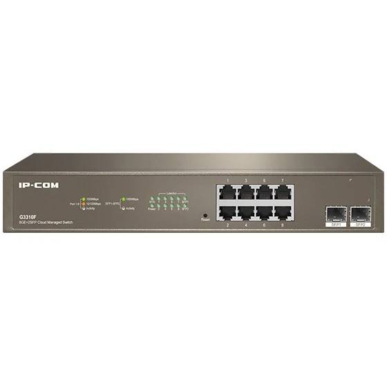 Коммутатор IP-COM G3310F, 8xLAN 1Gbps, 2xSFP 1Gbps