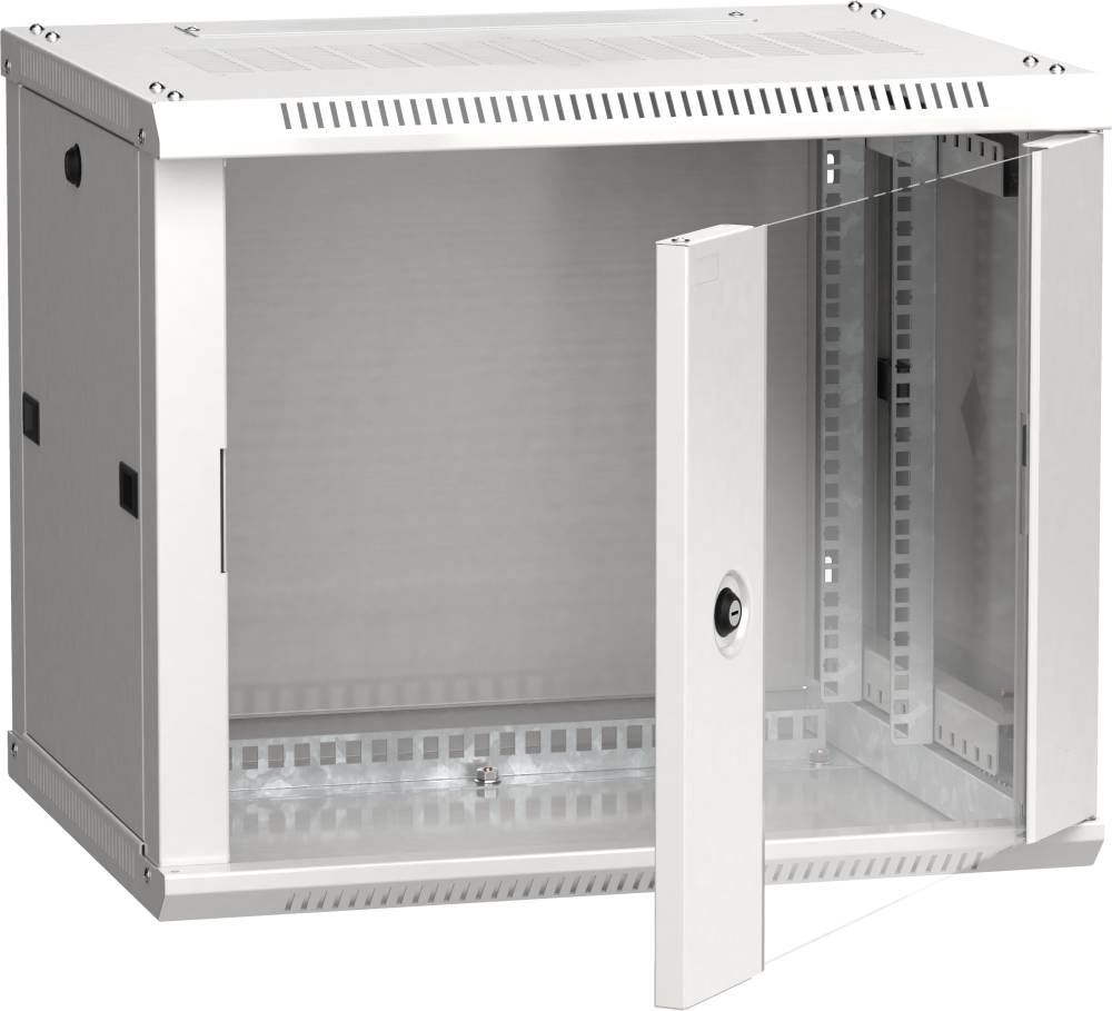 Шкаф коммутационный ITK Linea W (LWR3-09U64-GF) настенный 9U 600x450мм пер.дв.стекл 90кг серый 350мм 24кг 200град. 500мм IP20 IK08 сталь LWR3-09U64-GF