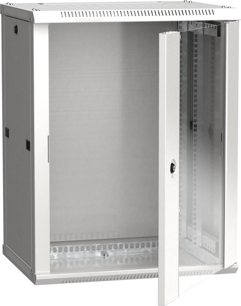 Шкаф коммутационный ITK Linea W (LWR3-12U64-GF) настенный 12U 600x450мм пер.дв.стекл 90кг серый 350мм 29кг 200град. 635мм IP20 IK08 сталь LWR3-12U64-GF