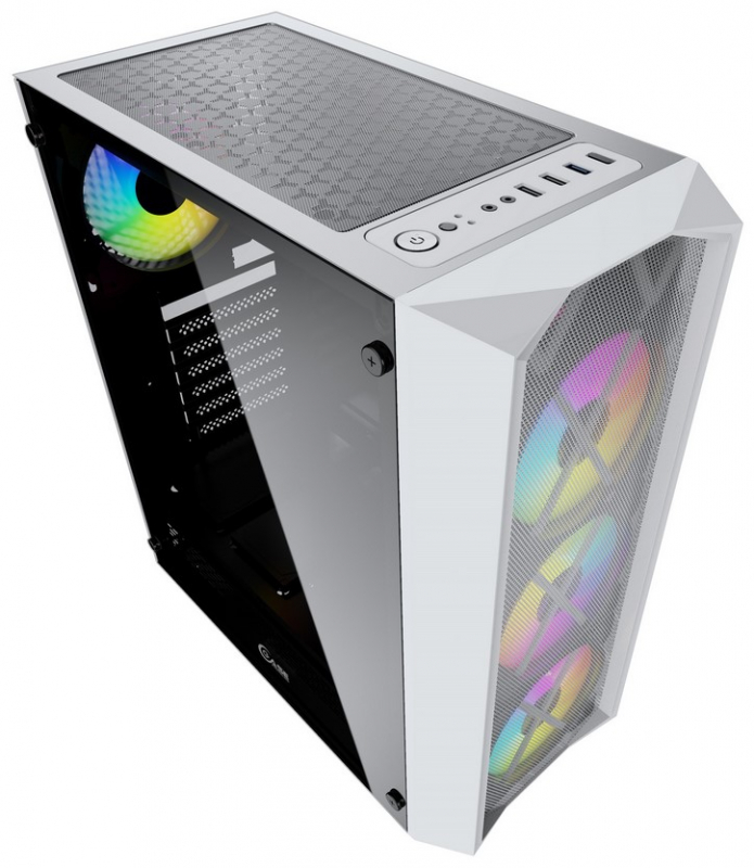 Компьютер IVEN BY Gaming White 181389 Core i3-13100F/16Gb/960Gb/GTX 1050Ti 4Gb/500W