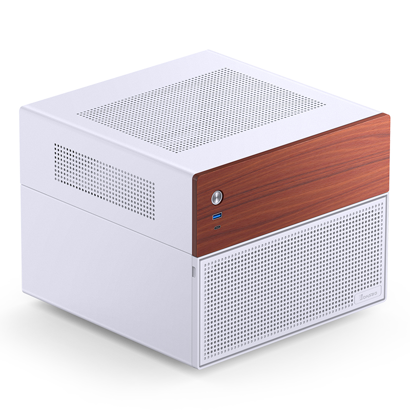Корпус Jonsbo N4 White, без БП, mini-ITX