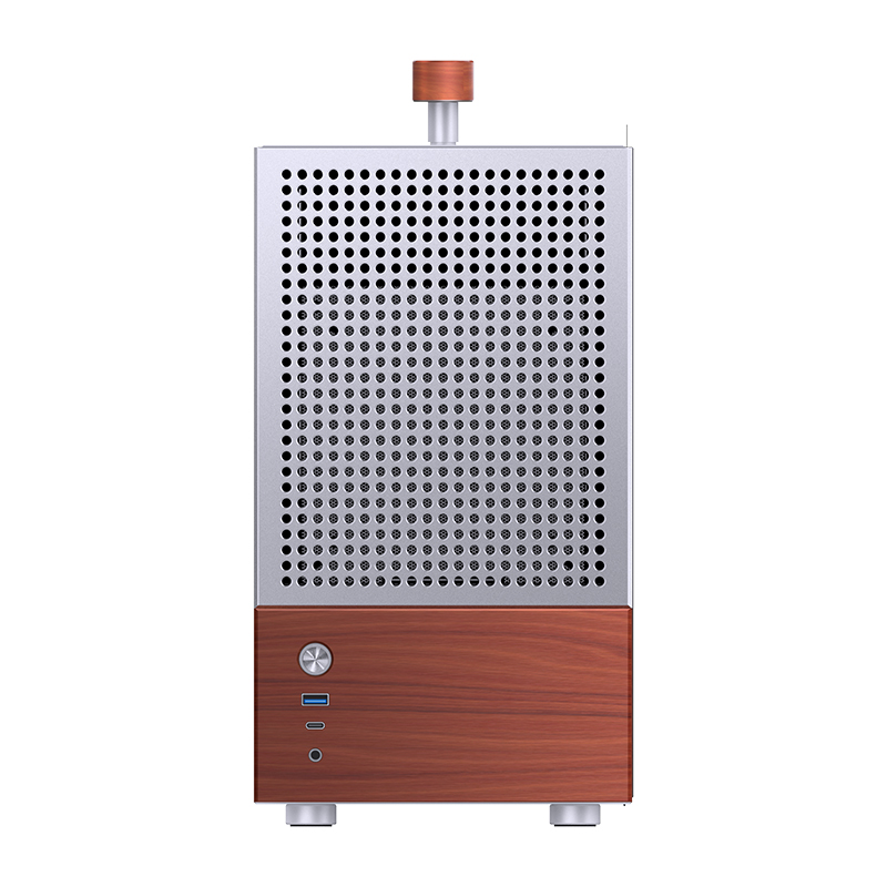 Корпус Jonsbo T6 Silver, без БП, mini-ITX