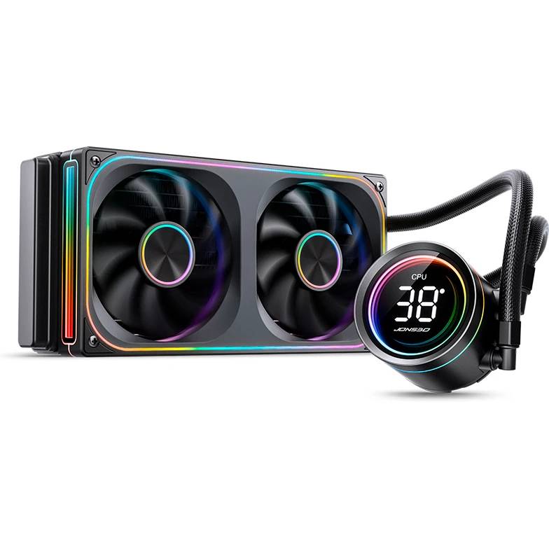 Жидкостное охлаждение Jonsbo TH-240 Black, 260W (LGA1700 Ready)