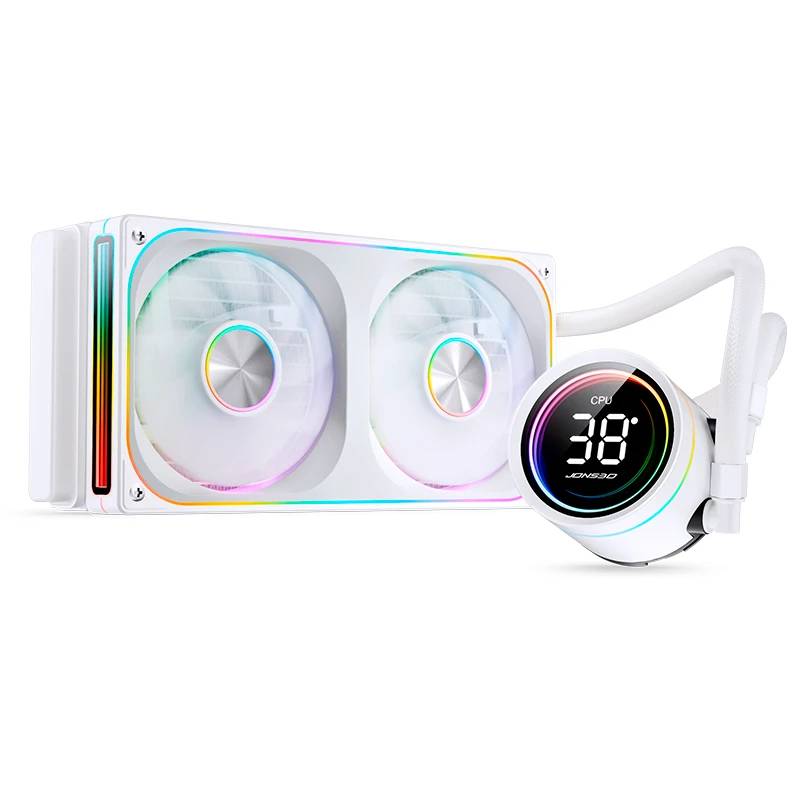 Жидкостное охлаждение Jonsbo TH-240 White, 260W (LGA1700 Ready)