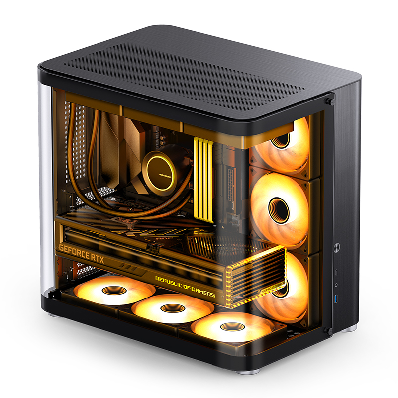 Корпус Jonsbo TK-2 2.0 Black, без БП, ATX