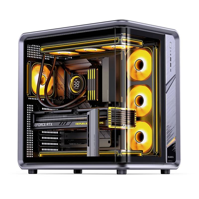 Корпус Jonsbo Jonsplus BO400CG Grey, без БП, ATX