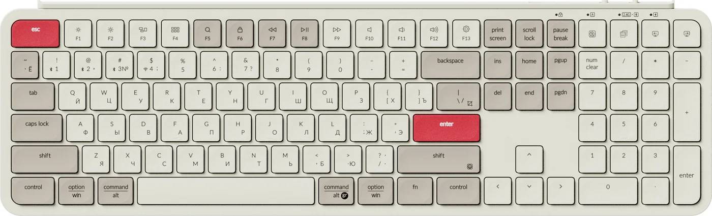 Клавиатура Keychron B6 Pro B6P-K13-RU, серый