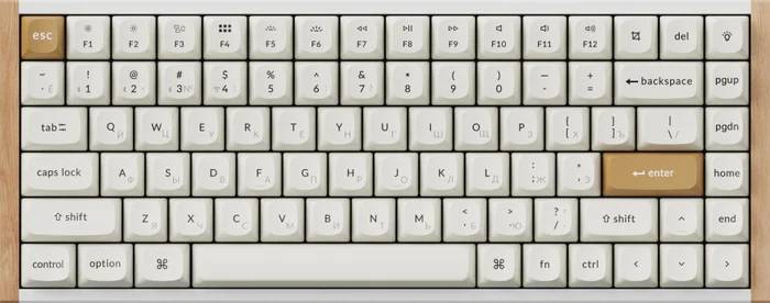 Клавиатура Keychron K2 HE K2H-Q1-RU (Gateron Magnetic Nebula 2.0)