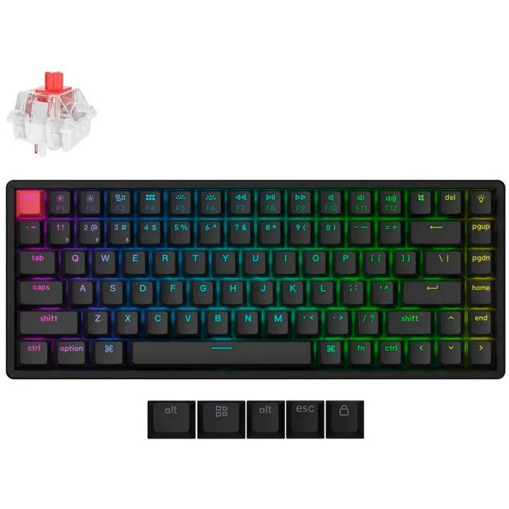 Клавиатура Keychron QMK K2  K2X-B1Z-RU (Red Switch), черный