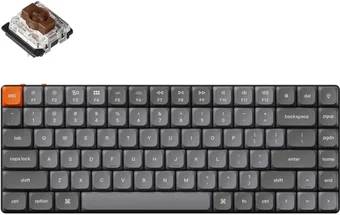 Клавиатура Keychron K3 Max Gray RGB K3M-H3-RU (Gateron Low Profile Brown 2.0)