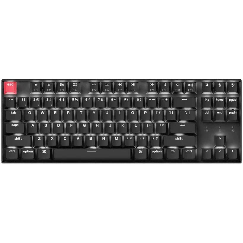 Клавиатура Keychron QMK K8 K8X-A1Z-RU (Keychron Low Profile Red Switch), черный