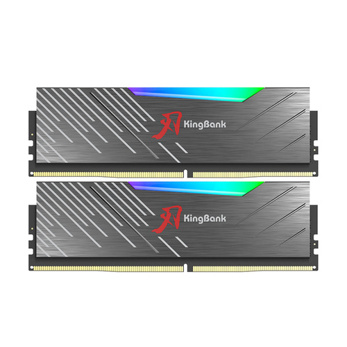 Оперативная память 32Gb Kingbank Black Heatsink RGB K5.01.FLM5ED9402, DDR V, PC-48000, 6000MHz, kit 2x16Gb