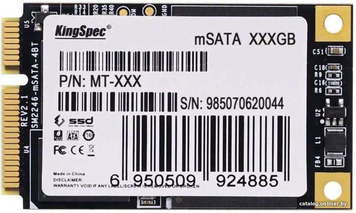 512Gb SSD KingSpec MT-512, mSATA, (560/540), SATA III