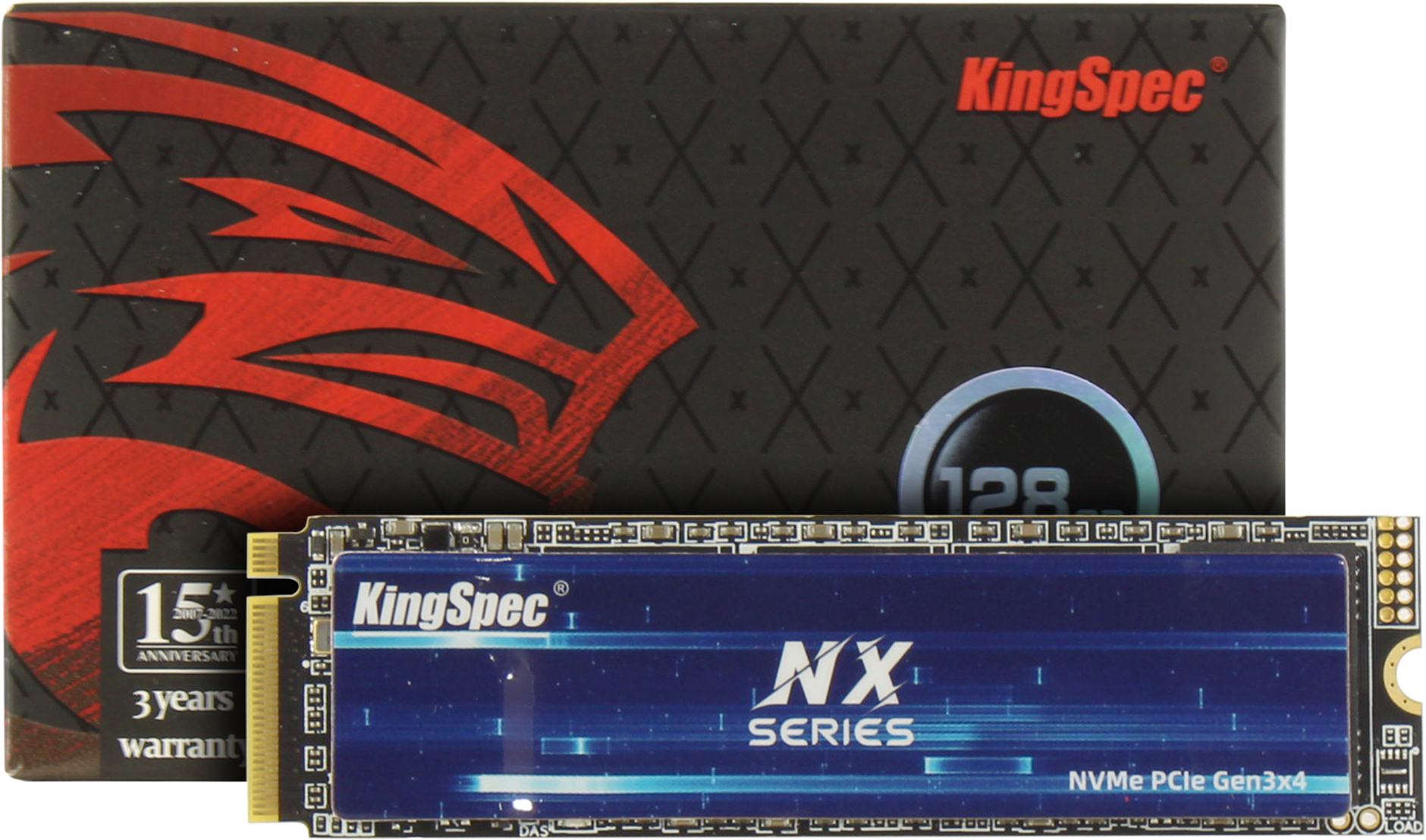 128Gb SSD Kingspec NX-128, (3100/3400), NVMe M.2