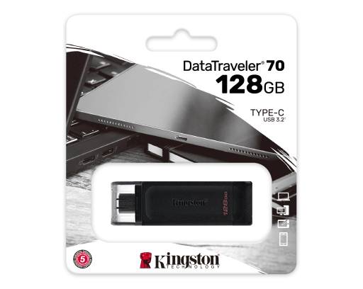 128Gb Kingston DataTraveler 70 DT70/128GB, USB Type-C