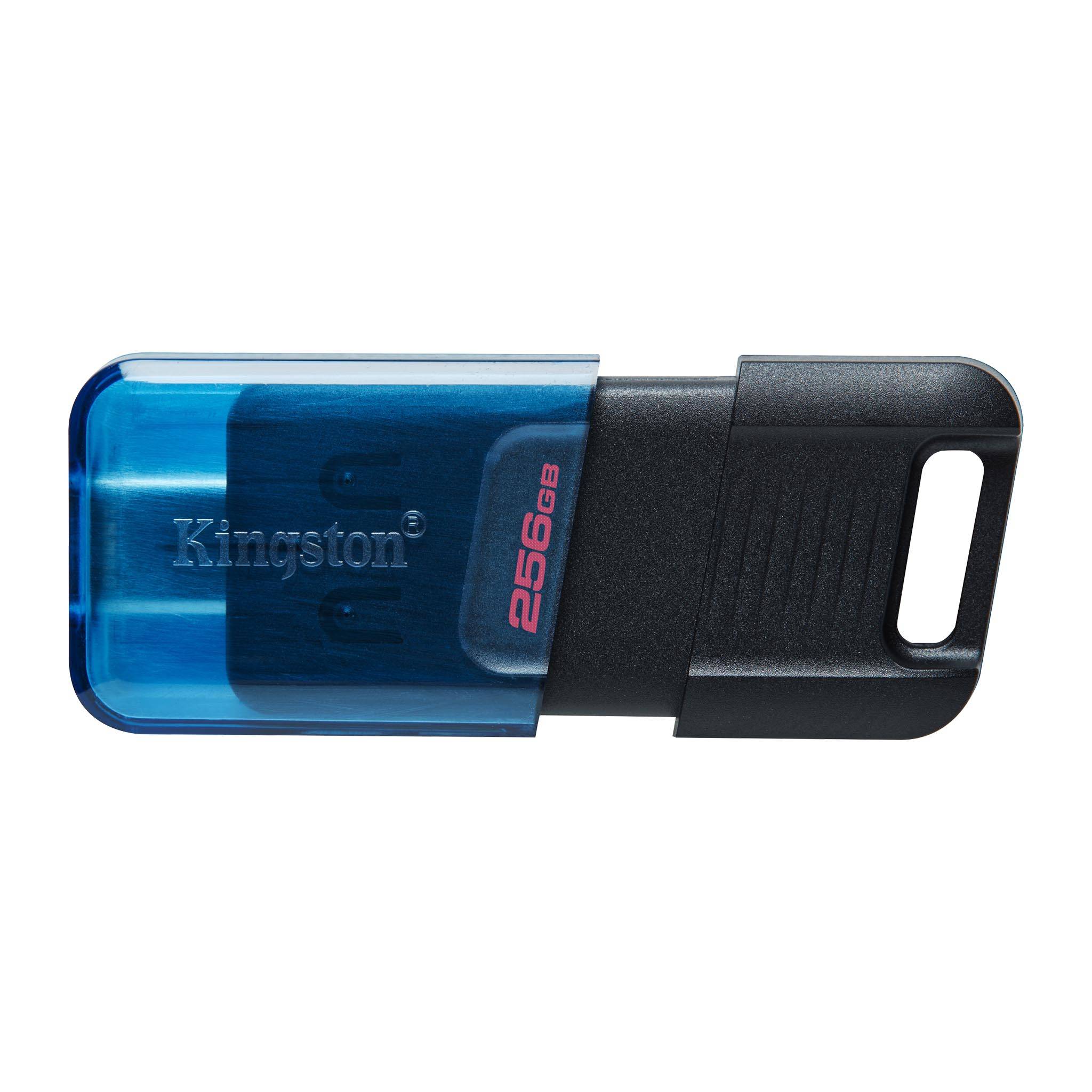 256Gb Kingston DataTraveler 80 M DT80M/256GB, USB Type-C, Black/Blue