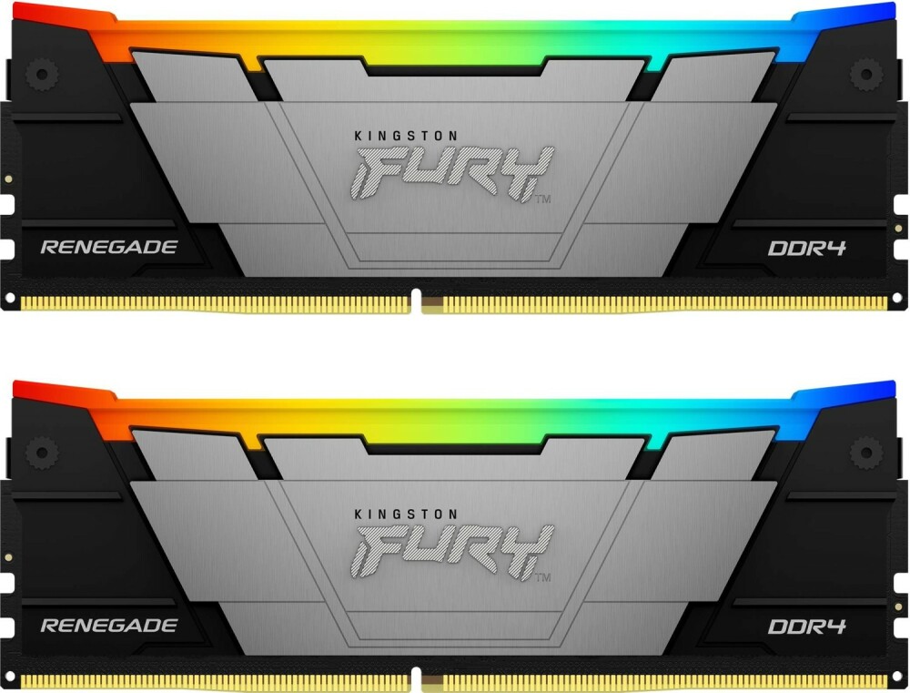 Оперативная память 64Gb Kingston FURY Renegade RGB KF432C16RB2AK2/64, DDR IV, PC-25600, 3200MHz, kit 2x32Gb
