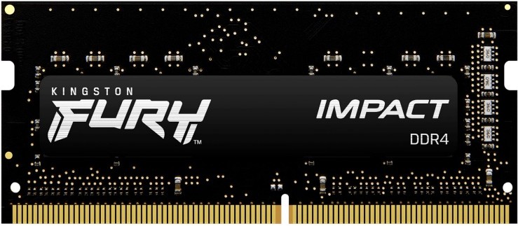 Оперативная память для ноутбука 16Gb Kingston FURY Impact KF432S20IB/16, SODIMM DDR IV, PC-25600, 3200MHz, OEM