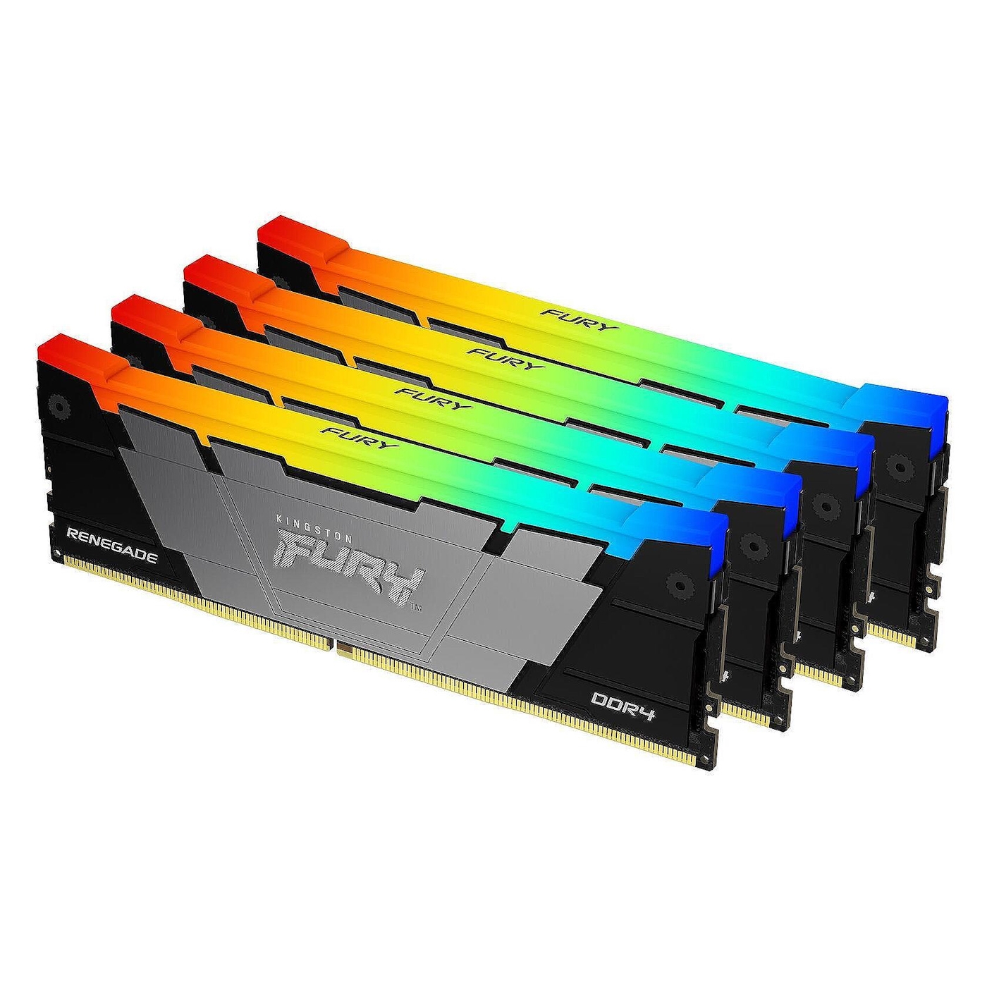 Оперативная память 32Gb Kingston FURY Renegade RGB KF436C16RB2AK4/32, DDR IV, PC-28800, 3600MHz, kit 4x8Gb
